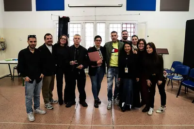 Lazza ed Emis Killa al carcere di Monza