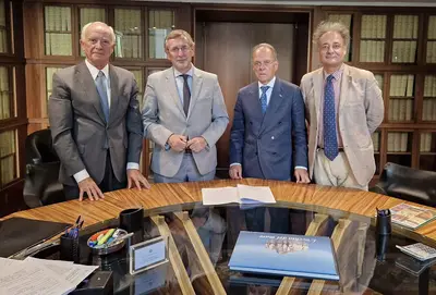 Nella foto, da sinistra: Generale Tullio Del Sette, Paolo Pilotto, Giuseppe Redaelli, Bartolomeo Corsini.