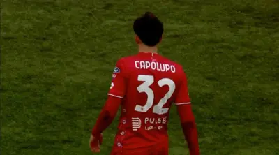 Capolupo, autore del secondo gol biancorosso