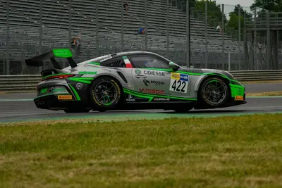 Paolo Calcagno in pista a Monza