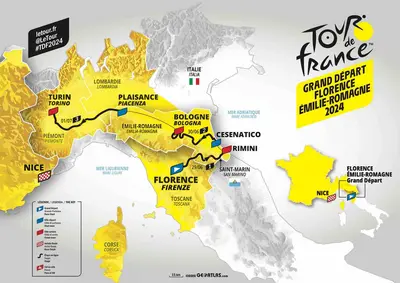 Il percorso "italiano" del Tour