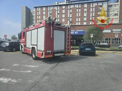 Pompieri in ospedale
