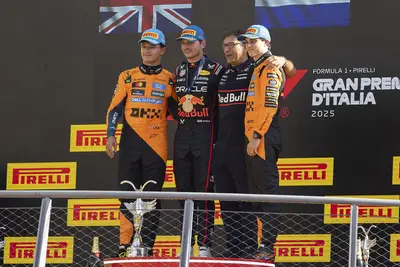 Il podio di Monza