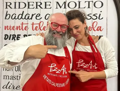 Nico Acampora con Jasmine Trinca