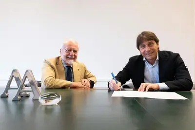 De Laurentiis con Antonio Conte
