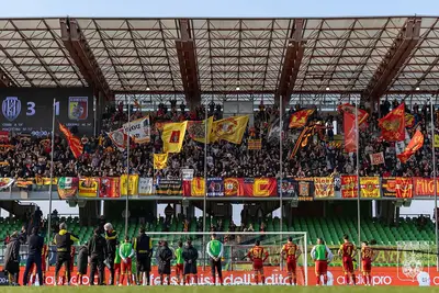 Esultanza dei tifosi del Catanzaro