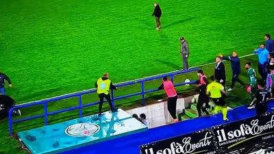 Scene di violenza durante Monopoli-Foggia