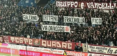 Striscione dei tifosi della Reggiana