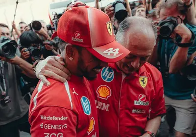 Fred Vasseur e Lewis Hamilton, Ferrari