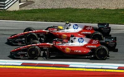 Charles Leclerc e Lewis Hamilton, Ferrari