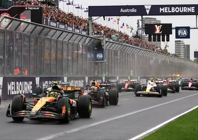 la partenza del gp Australia