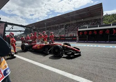 Ferrari - Lewis Hamilton - Gp Belgio Pit Stop