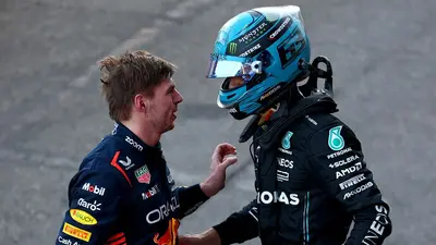 George Russell Max Verstappen F1
