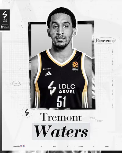 Tremont Waters all’ASVEL