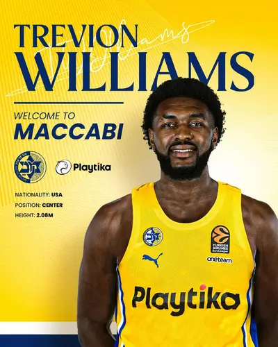 L'annuncio di Trevion Williams al Maccabi