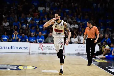 Un'esultanza di Daye nelle finali scudetto 2019