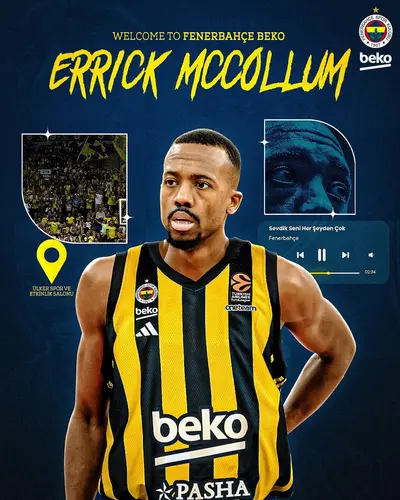 Post ufficiale per la firma di McCollum al Fenerbahce