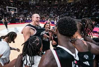 La Virtus festeggia il successo sul Real Madrid
