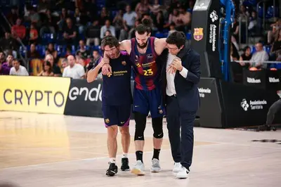 Shengelia dopo l'infortunio contro Murcia