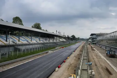 I lavori nell'Autodromo Nazionale Monza