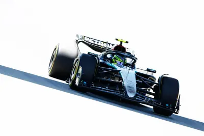 Hamilton in azione al Montmelò
