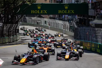 Le vetture di F2 a Montecarlo. © Red Bull Content Pool