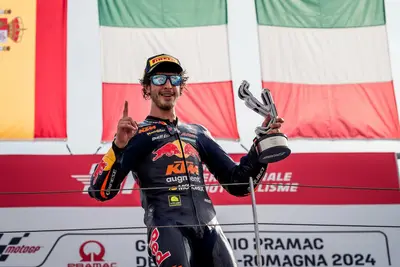 Celestino Vietti, vincitore del GP dell'Emilia-Romagna di Moto2