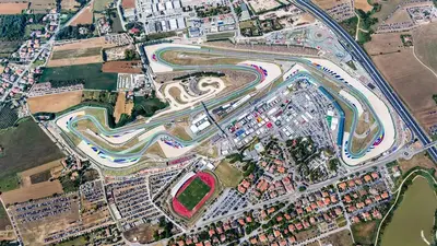 L'Autodromo intitolato a Marco Simoncelli dove la Formula E correrà per la prima volta nel weekend. Credits: FIA Formula E