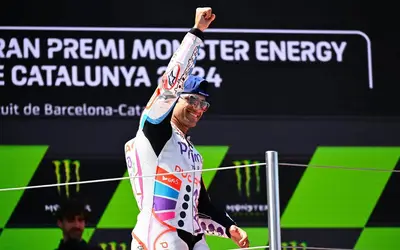 Jorge Martin sul podio del GP di Catalunya