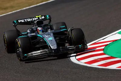 Andrea Kimi Antonelli in azione a Suzuka.