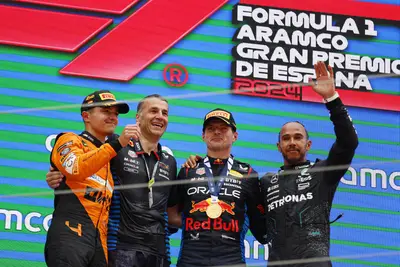 Il podio del GP Spagna 2024