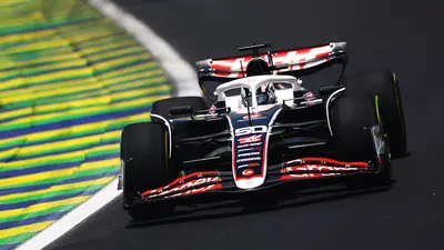 Oliver Bearman in azione a Interlagos