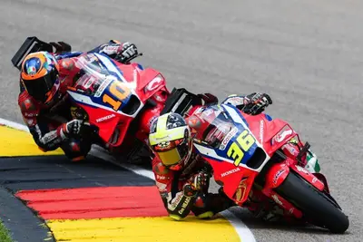 Joan Mir e Luca Marini impegnati nel Gran Premio di Germania al Sachsenring