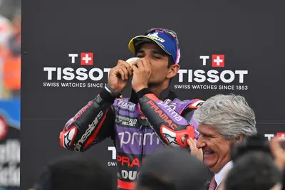 Jorge Martin festeggia la vittoria nella Sprint Race di Jerez