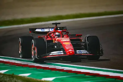 Charles Leclerc, che ha concluso al comando entrambe le sessioni di prove libere a Imola. © Ferrari Media Centre