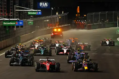 Lo start dell'edizione 2023 del Gran Premio di Las Vegas