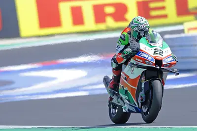 Alex Lowes, autore del primo podio di Bimota nel WorldSBK a Misano