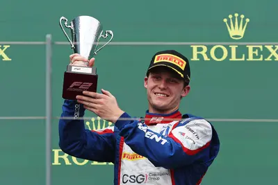 Roman Stanek, vincitore della Sprint Race di F2 a Melbourne. © FIA F2