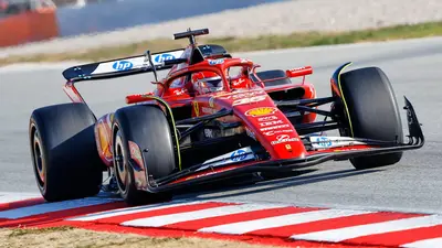 Charles Leclerc nei test di Barcellona