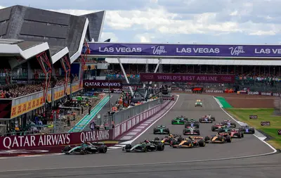 La partenza del Gran Premio del Regno Unito della passata stagione