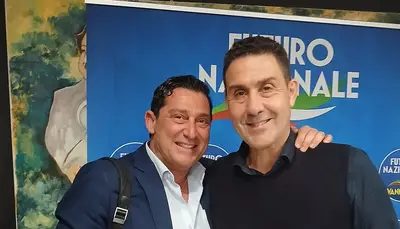 Cosimo De Pinto con il generale Vannacci