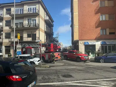 L'intervento dei vigili del fuoco
