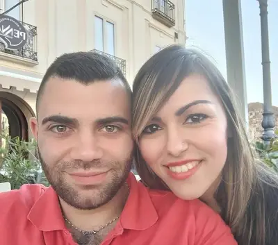 Martina Piserà con il marito