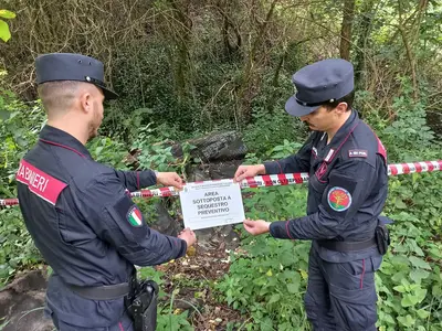 Area sequestrata dai carabinieri