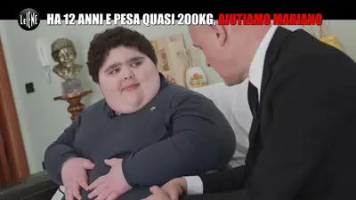 Mariano con l'inviato delle Iene