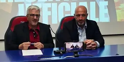 Il diesse Maglia e il tecnico Marra