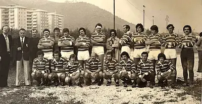 David Cornwall nel Brescia dello scudetto 1975 (quarto degli accosciati)