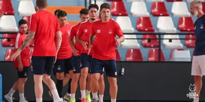 I lupi impegnati in una seduta al PalaPirossigeno (foto Michele De Marco)