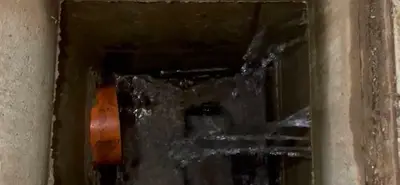 Perdita d'acqua a Donnici