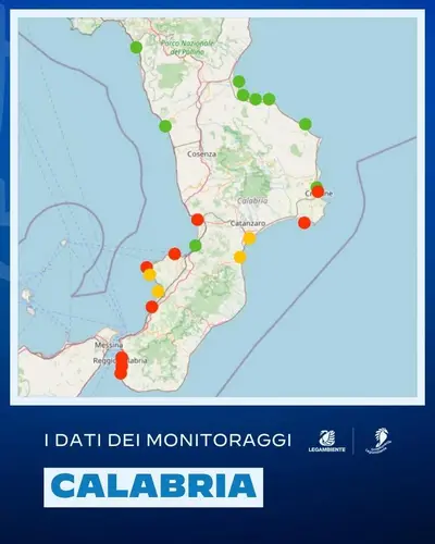 Mappa realizzata da Legambiente.